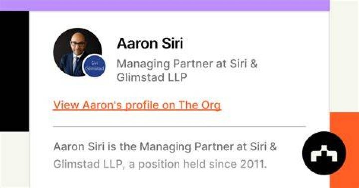Aaron Siri Siri & Glimstad LLP