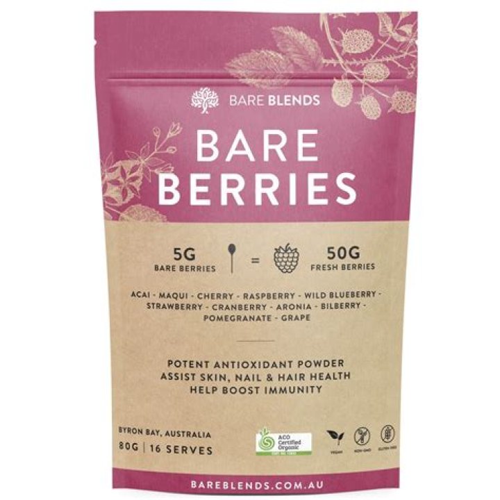 Bare Blends Bare Berries Australian Vitamins