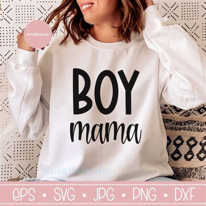 Boy Mom SVG Digital File, Brush Stroke Svg, Teal Blue Leopard Svg