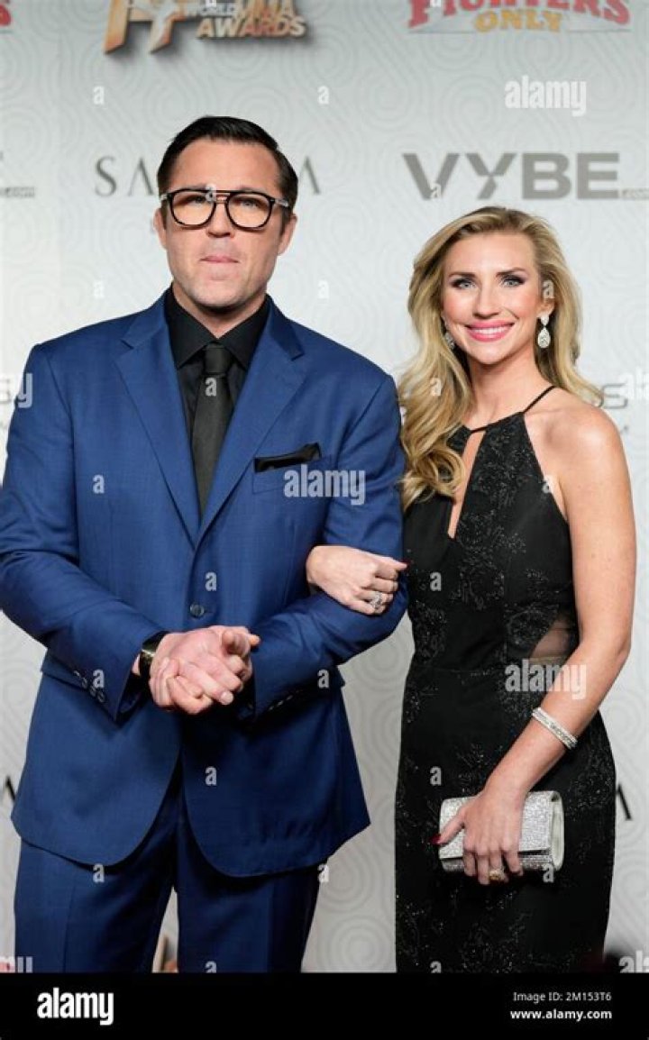 Chael sonnen and his wife brittany smith hires stock photography and