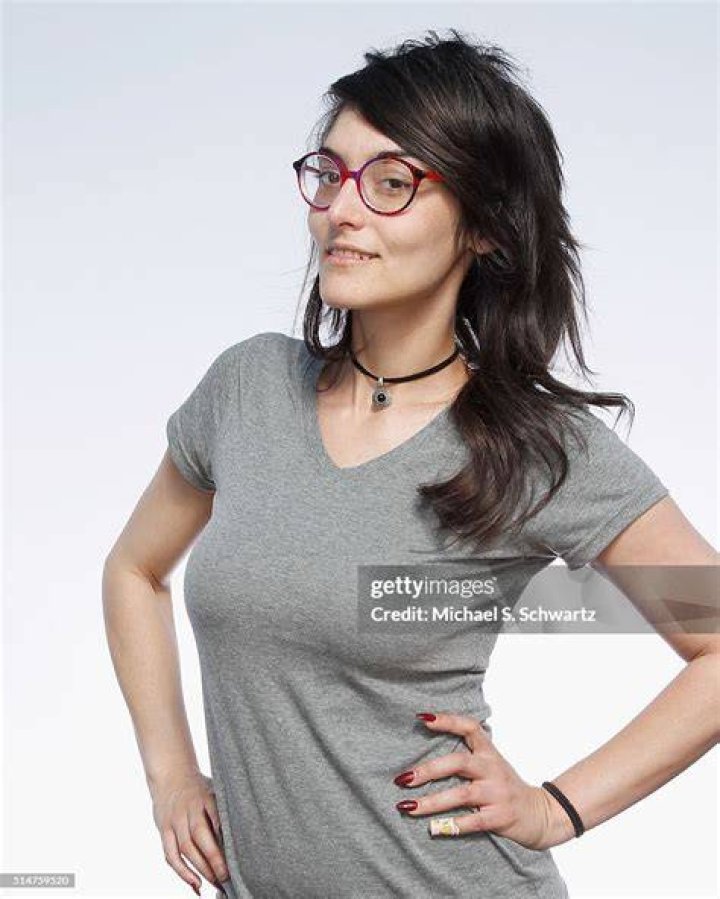 Comedian Sara Mostajabi poses after her performance at The Ice House