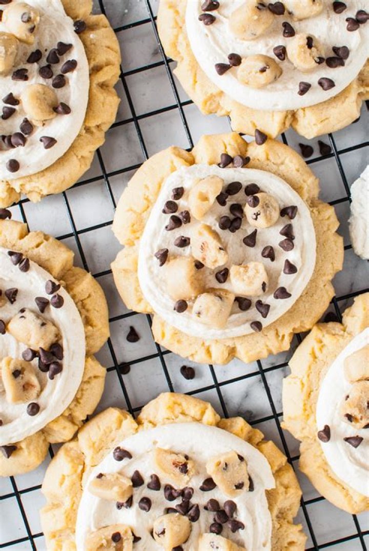 Crumbl Cookie Dough Cookies with Ice Cream Frosting Lifestyle of a Foodie