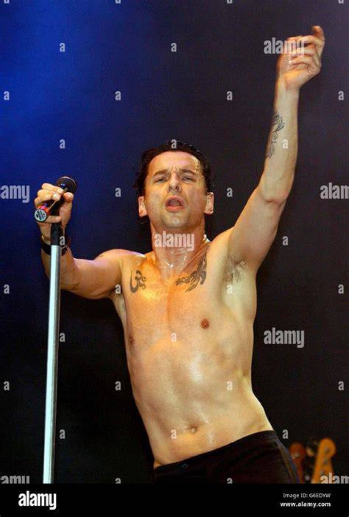 Depeche Mode lead singer Dave Gahan arriving at the Old Saatchi Gallery