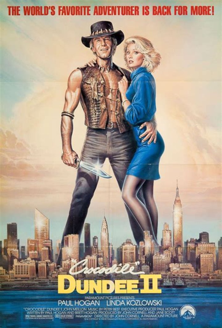 Dundee 2 poster Crocodile dundee, Movie posters, Best movie posters