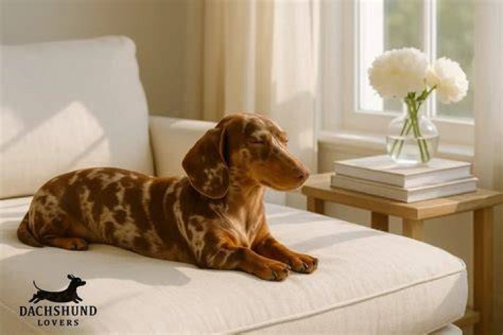 FURST CLASS LOUNGE Dapple dachshund, Dachshund puppy miniature