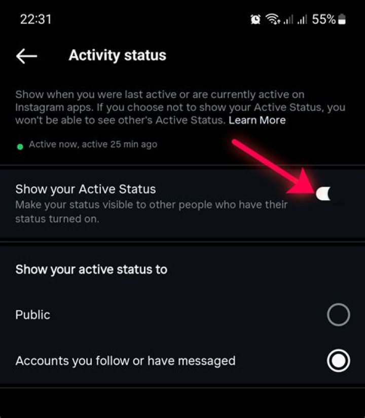 How To Turn Off Active Status On Instagram tecadmin