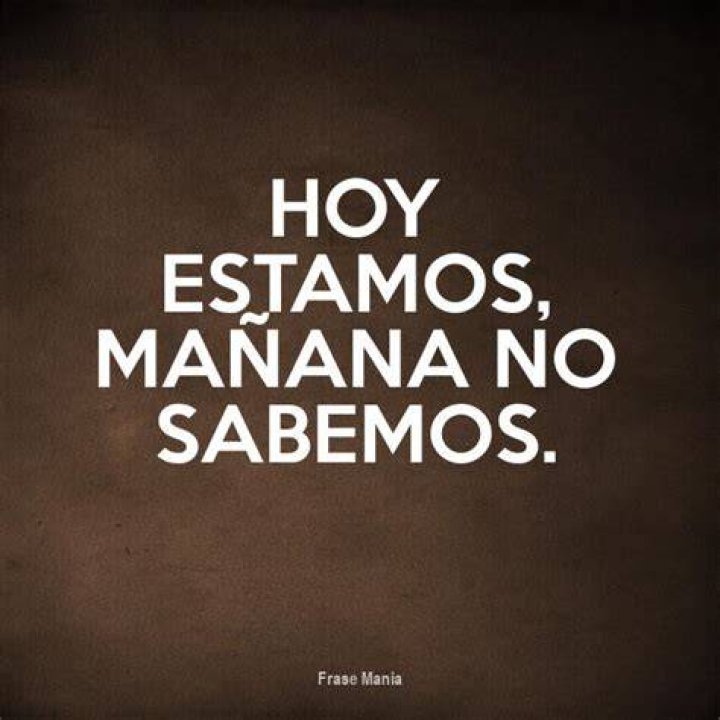 Hoy estamos ma&ntilde;ana no sabemos frases Literato