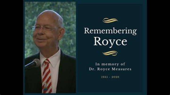 In Memory of Dr. Royce Measures YouTube