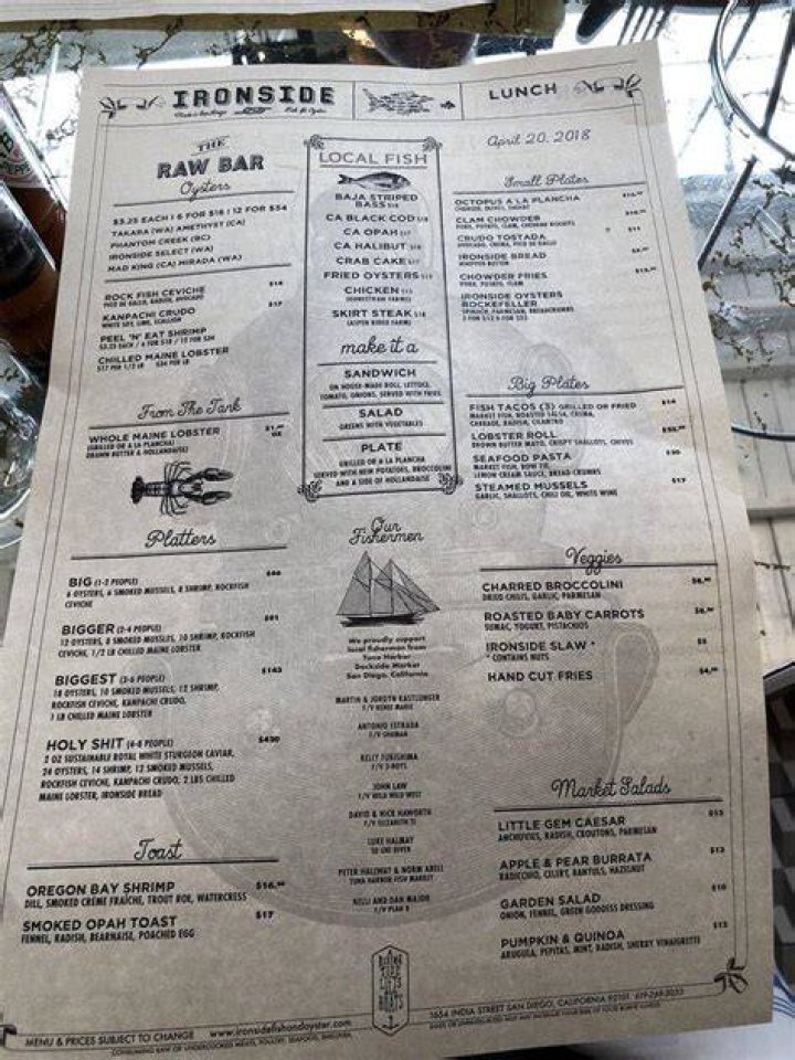Ironside Fish & Oyster Restaurant Review Condé Nast Traveler