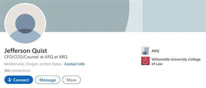 Jefferson Quist CFO/COO/Counsel at ARQ ARQ LinkedIn