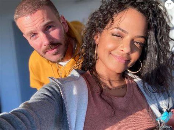 M. Pokora et Christina Milian avec leur fils Isiah et Violet, la fille