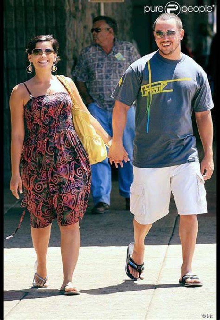 Nelly Furtado et son mari Demo Castellon, &agrave; Rio de janeiro le 24 mars