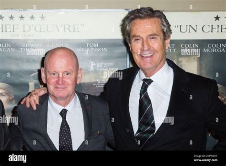 Rupert Everett and boyfriend Christophe Girard attend 'The Happy Prince