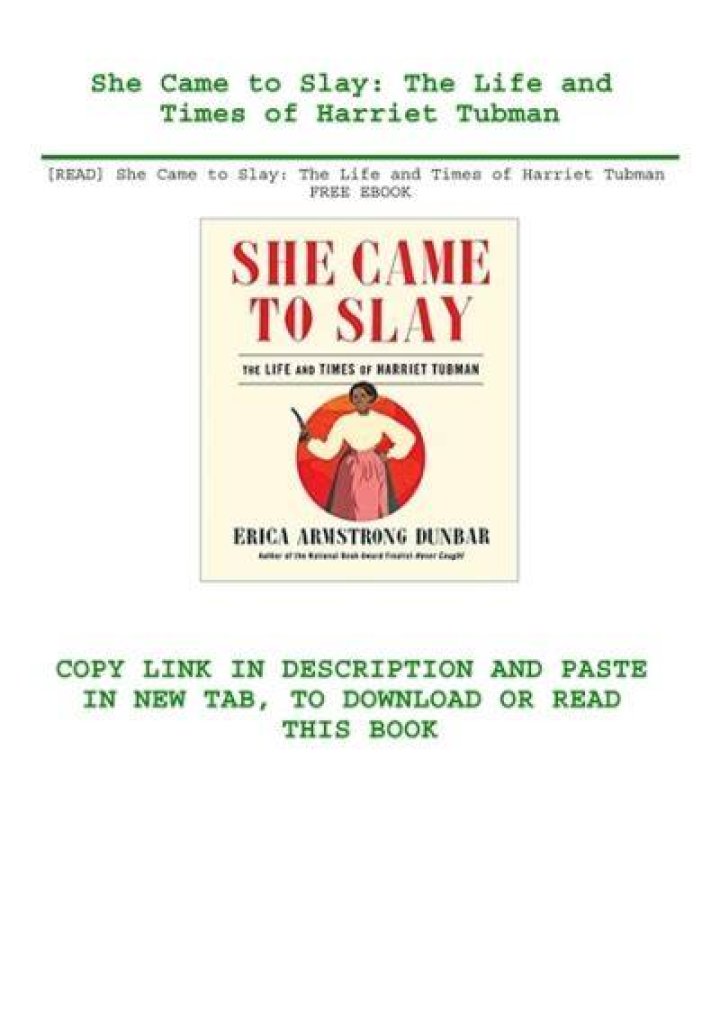 She Came to Slay eBook by Erica Armstrong Dunbar Official Publisher