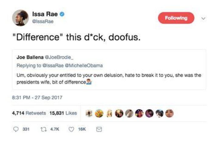 Someone Tried To Correct Issa Rae's Comment About Michelle Obama And It