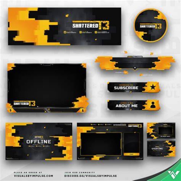 Stylish overlay for livestream on Craiyon