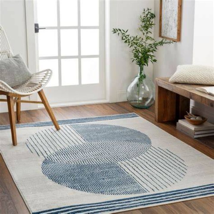 SURYA Tapis de Salon et Chambre Berb&egrave;re Losange Dos de Coton