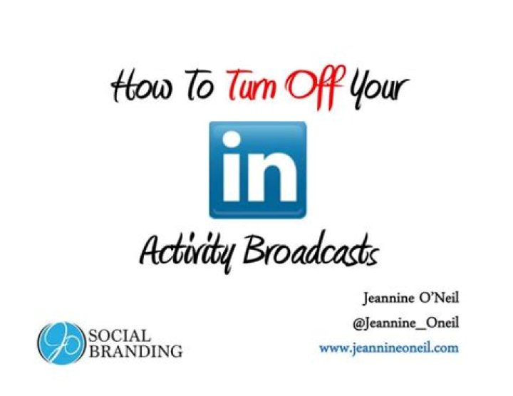 Turn off Activity Broadcast LinkedIn CUFinder